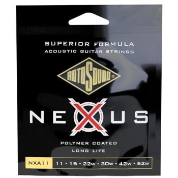 NEXUS Bronze Phosphore Revêtu – Cordes guitare acoustique Rotosound – 11‑52