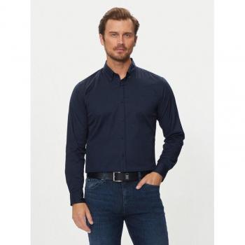 Slim Fit Hemd Roan in Dunkelblau