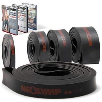Premium Pull Up Band | Ideal für Calisthenics und Fitness | Widerstandsband (Schwarz Stufe 2)