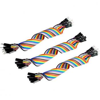 Dupont 60pcs Jumper Wire Set - 20cm Male to Male, Male to Female, and Female to Female