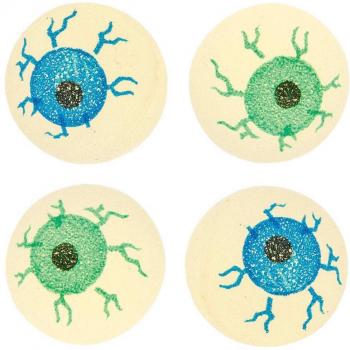 Eyeball Jet Balls - Glow in the Dark, Pack of 12, Halloween