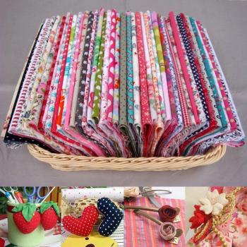 100pcs Floral Cotton Fabric Scraps 12cm*10cm for Patchwork and Quilting