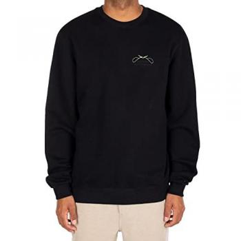 Bonsigh Men’s Black Crew‑Neck Pullover