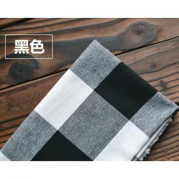 Yarn Dyed Plaid Cotton Linen Cloth for DIY 50cm x 135cm