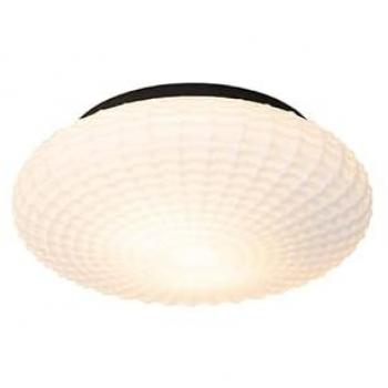 Lampada Soffitto Classico Nohmi Vetro e Acciaio Bianco/Nero 2xWatt