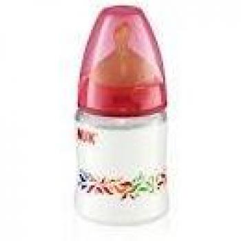 Nuk 150ml Latex Wide Neck Baby Bottle
