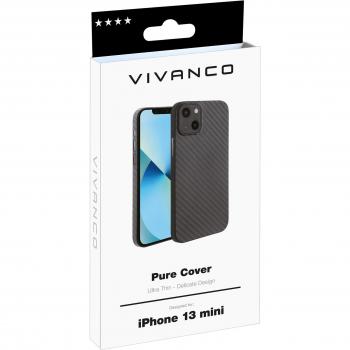 Vivanco Pure (iPhone 13 mini), Smartphone Hülle, Schwarz