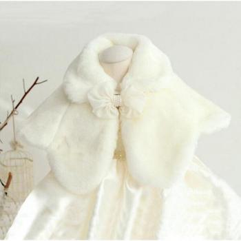 Rivière Blanche - Manteau de mariage à nœud papillon
