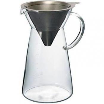 Silberner Hario V60 Kaffee-Filterkorb, 700 ml, Edelstahlgeflecht