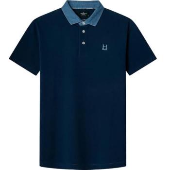 Hackett Heritage Polo Maniche Corte – Blu Denim Scuro L