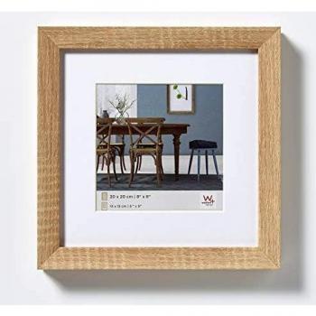 Walther Design Fiorito Cornice in Legno, Quercia Luminosa, 30 x 30 cm Portafoto