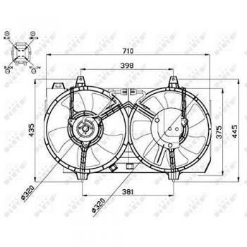 NRF 47667 Motorlüfter