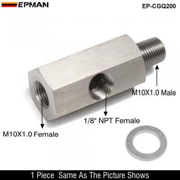 EPMAN Oil Pressure Sensor Tee Adapter for Turbo Supply Feed Line