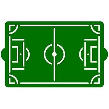 Stencil per Torte Campo da Calcio 30 x 20 cm Decora