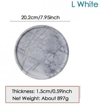 Round Marble Serving Pan