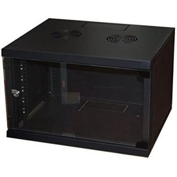 RACK LINK 19'' ARMADIO 6 UNITA' DA MURO PER RETI (A)350x(L)540x(P)450mm ASSEMBLATO COLORE NERO