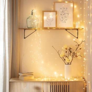 Ghirlanda Filo Metallico LED 2m Bianco Caldo 3000K