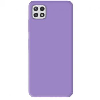 Étui en silicone mat violet pour Samsung Galaxy A22 5G