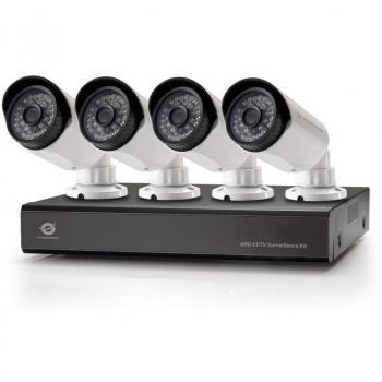 Conceptronic Kit de vigilancia AHD CCTV de cuatro canales - Kit de videovigilancia