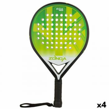 Raqueta de squash Aktive en negro y verde (disponible en un paquete de 4 unidades)