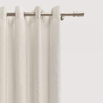 Cortina visillo Jacquard beige reciclado