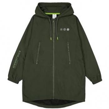 Felpa con Cappuccio Full Zip Champion Verde Donna M