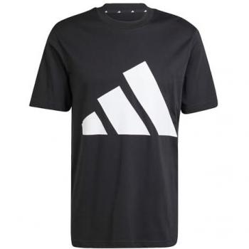 T-shirt adidas Essentials Big Logo manica corta nero puro bianco - M