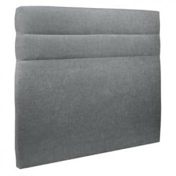 Tête de lit Lignes Tissu Gris anthracite L 200 cm - Ep 10 cm rembourré