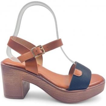 Sandalias Elegantes de Madera para Mujer TIMBOS 129490 en Negro