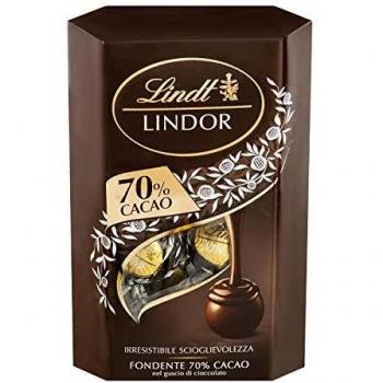 Lindt Cornet Lindor 70% Cacao, 200g