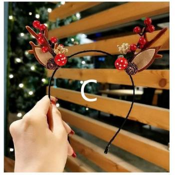 Christmas Elk Horns Headband for Women