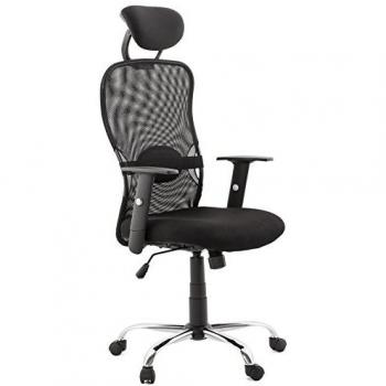 Fauteuil de bureau 'SOYOUZ' en tissu noir