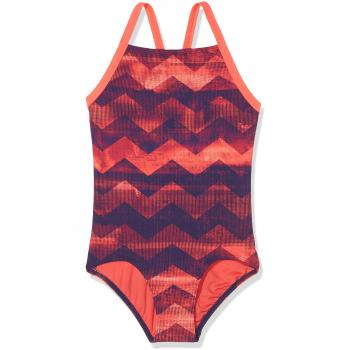 Adidas Per+ 1Pc Aop y Bañador, Niñas, Naranja