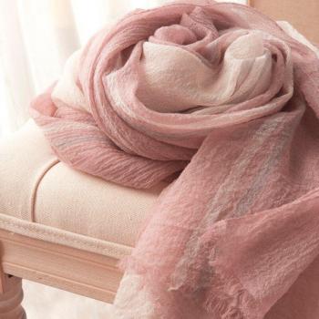Worsted Thin Type 100% Wool Pashmina Shawl 200*100cm