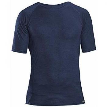 GripGrab T-shirt Intima Merino-Wool Polyfibre, Unisex, Blu Scuro, M