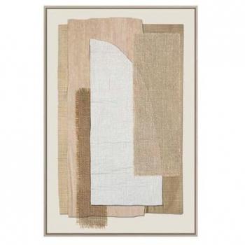 Cuadro Moderno Abstracto 50% Hecho a Mano 83x4x123 cm