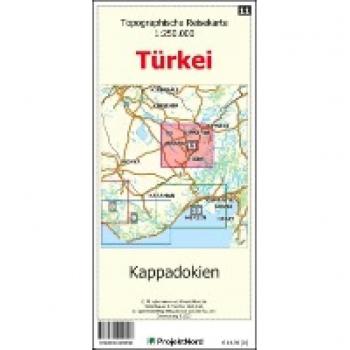 Kappadokien - Topographische Reisekarte 1:250.000 Türkei (Blatt 11)