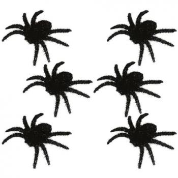 Tapis d’araignées poilues 6 cm noir