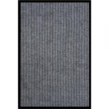 Felpudo de rayas gris 80x120 cm