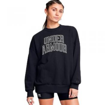Sudadera Under Armour Icon Pesada Oversized Negra Mujer