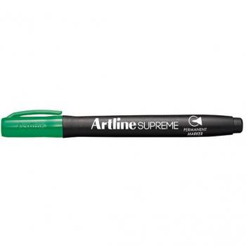 Green Artline Supreme Permanent Marker in Bullet Tip 1mm Formatting - 12 Pack