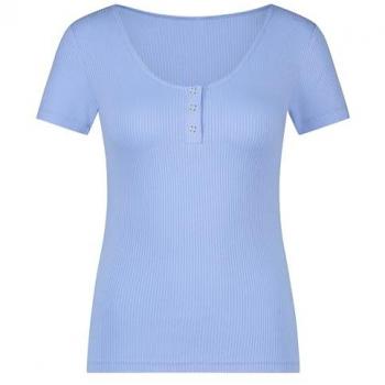 Top de Pijama Azul Henley Hunkemöller