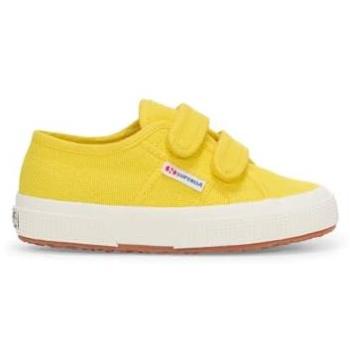 Chaussures Superga 2750 Cotjstrap Classic Junior Jaune/Blanc (Taille 30)