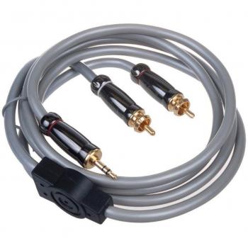 Abcom 2×HOOK–AUX 3,5 mm Klinke Audio Kabel 1,5 m – robuste Bauweise