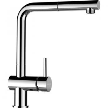 SCHOCK Epos High-Pressure Faucet with Pull-Out Shower, Chrome