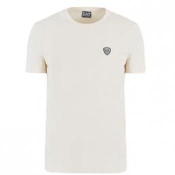 Camiseta EA7 Emporio Armani Train Premium Shield manga corta beige - L