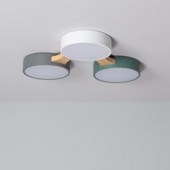 Efectoled Plafón Led 30w De Madera Y Metal Sams Cct Seleccionable Iluzzia Multicolor