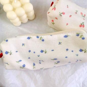 Girls' Simple Style Floral Pencil Storage Bag