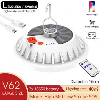 Lanterne Solaire UFO Portable d'Urgence