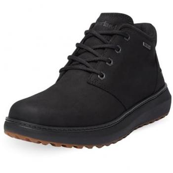 Timberland Hudson Road Botines Planos Hombre Negro con Cordones